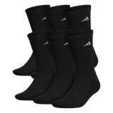 adidas Men's Athletic Cushioned 6-Pack Crew Sock-1