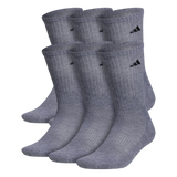 adidas Men's Athletic Cushioned 6-Pack Crew Sock-1