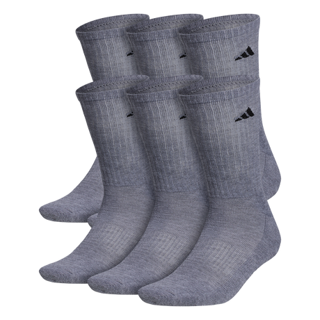 adidas Men's Athletic Cushioned 6-Pack Crew Sock-1