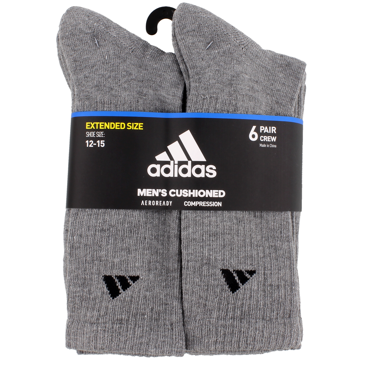 adidas Men's Athletic Cushioned 6-Pack Crew Sock-9