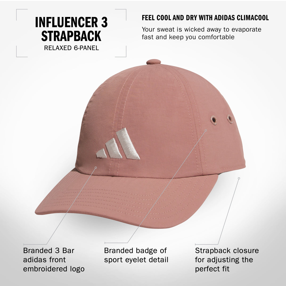 adidas Women's Influencer 3 Strapback-2
