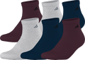 adidas Men's Athletic Cushioned 6-Pack Quarter Sock-1