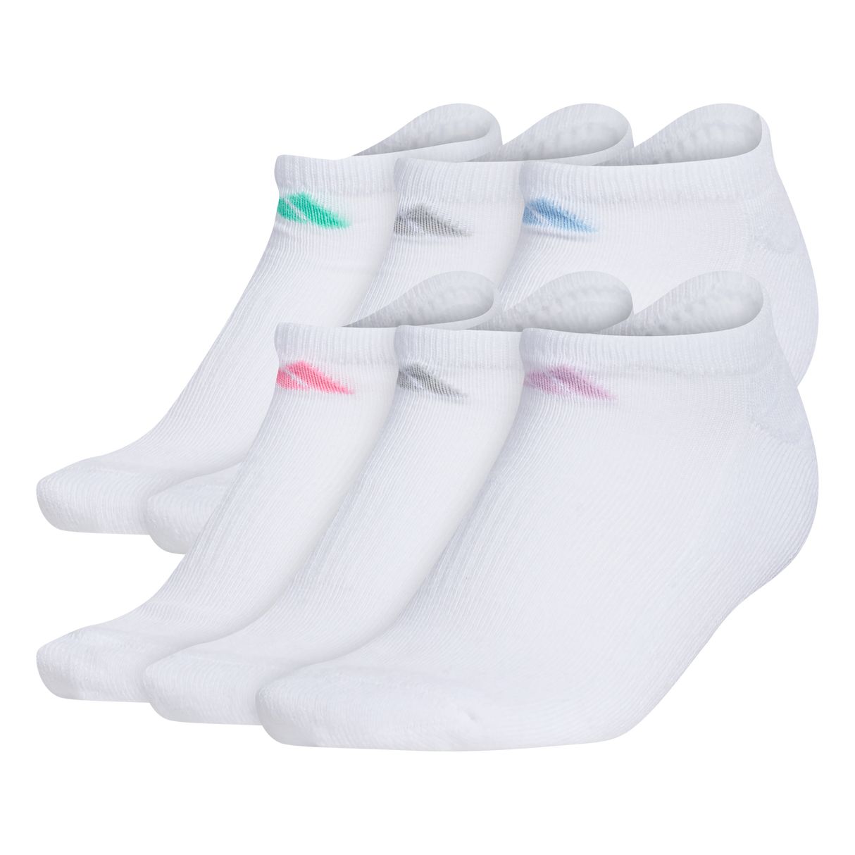 adidas Women's Athletic Cushioned 6-Pack No Show Sock-1