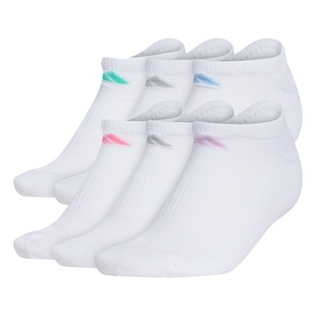 adidas Women's Athletic Cushioned 6-Pack No Show Sock-1