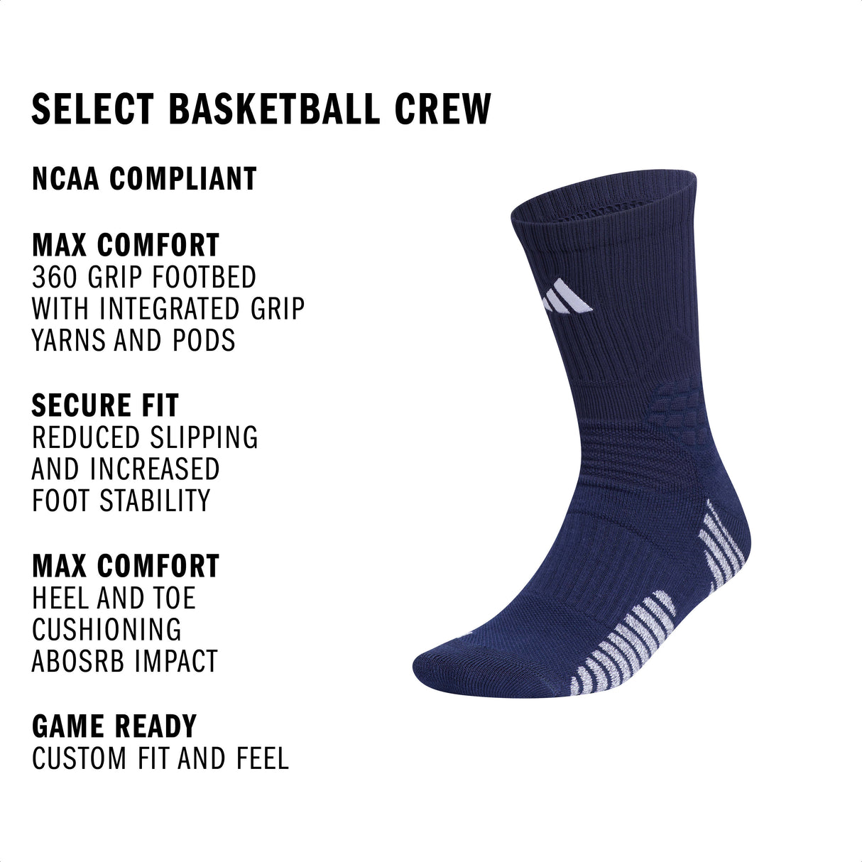adidas Select Basketball Crew Sock-2