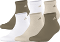 adidas Men's Athletic Cushioned 6-Pack Quarter Sock-1