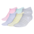 adidas Girl's Superlite 3.0 6-Pack No Show Sock-1