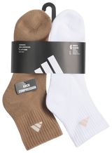 adidas Men's Athletic Cushioned 6-Pack Quarter Sock-7