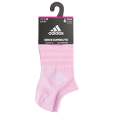 adidas Girl's Superlite 3.0 6-Pack No Show Sock-8
