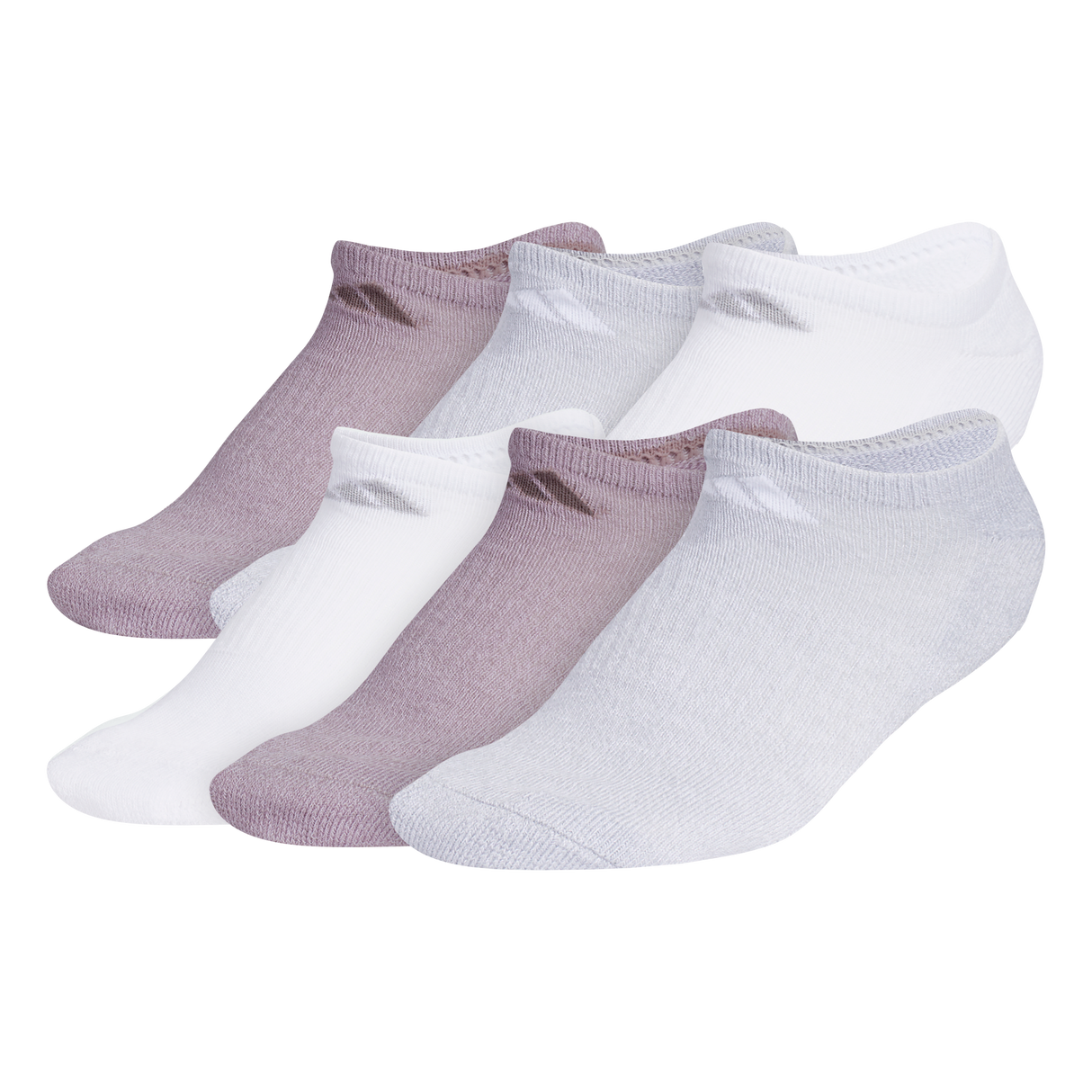 adidas Women's Athletic Cushioned 6-Pack No Show Sock-1