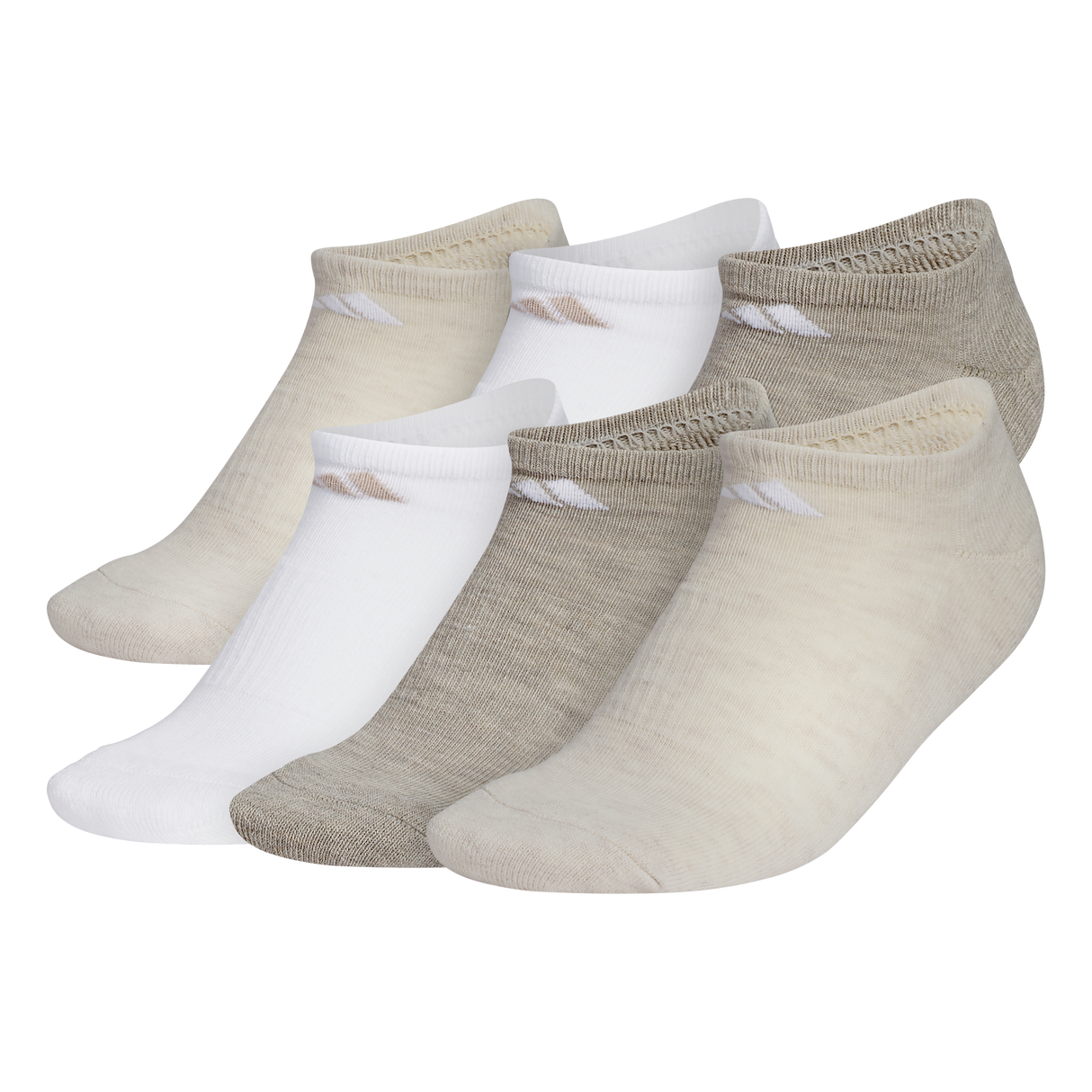 adidas Women's Athletic Cushioned 6-Pack No Show Sock-1