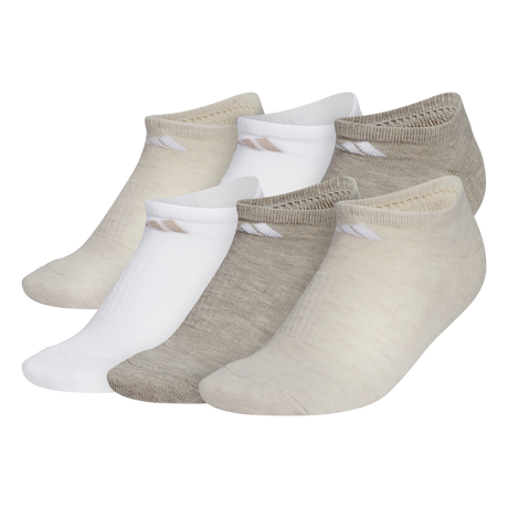 adidas Women's Athletic Cushioned 6-Pack No Show Sock-1