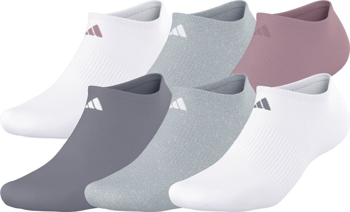 adidas Women's Athletic Cushioned 6-Pack No Show Sock-1