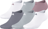 adidas Women's Athletic Cushioned 6-Pack No Show Sock-1