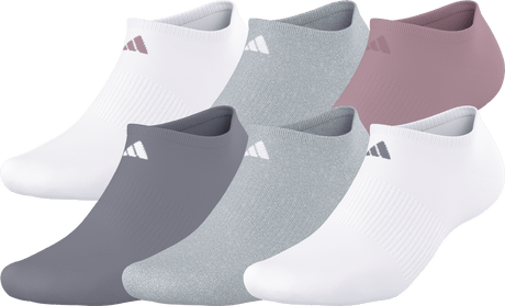 adidas Women's Athletic Cushioned 6-Pack No Show Sock-1