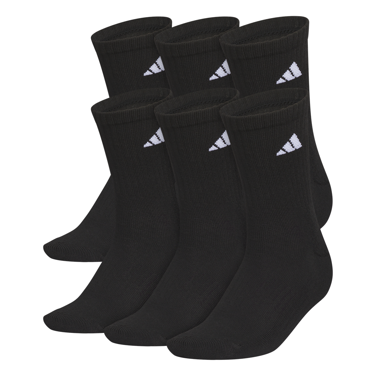adidas Women's Classic Cushioned 6-Pack Crew Sock-1
