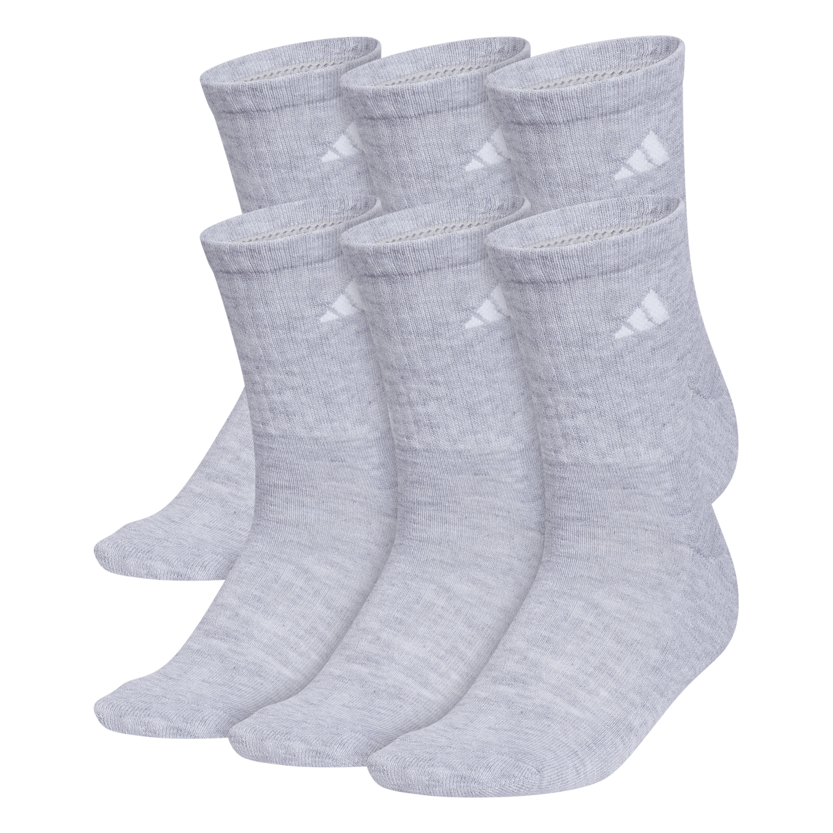 adidas Women's Classic Cushioned 6-Pack Crew Sock-1