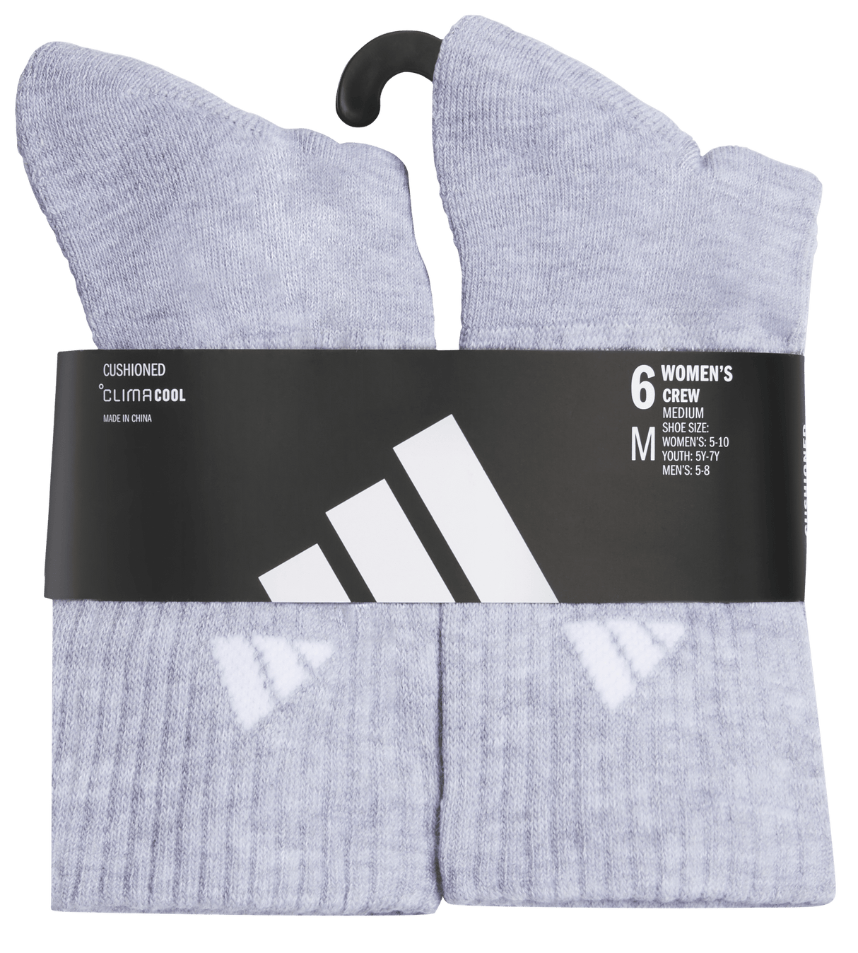 adidas Women's Classic Cushioned 6-Pack Crew Sock-5