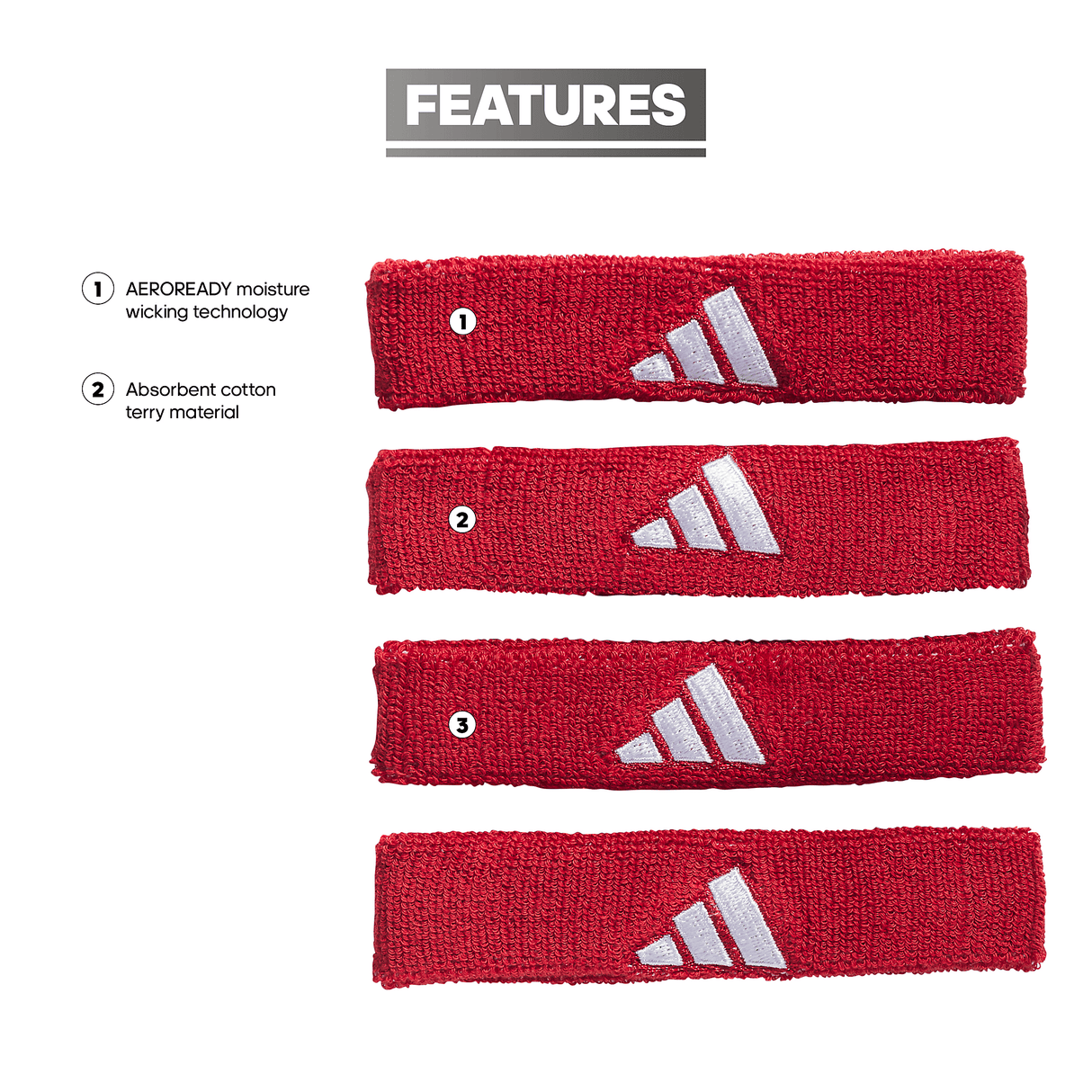 adidas Interval 2.0 3/4-inch Bicep Band-2
