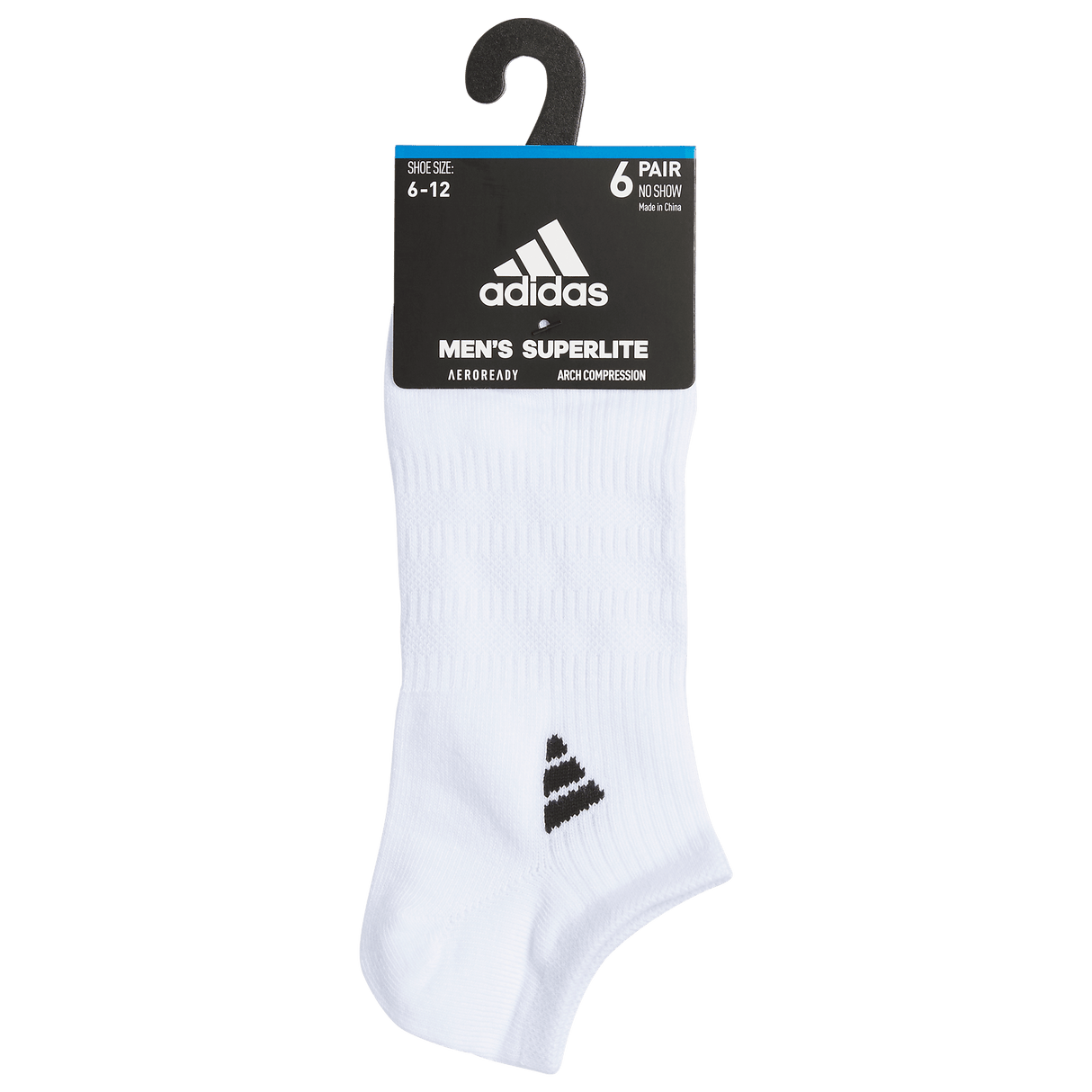 adidas Men's Superlite 3.0 6-Pack No Show Sock-8