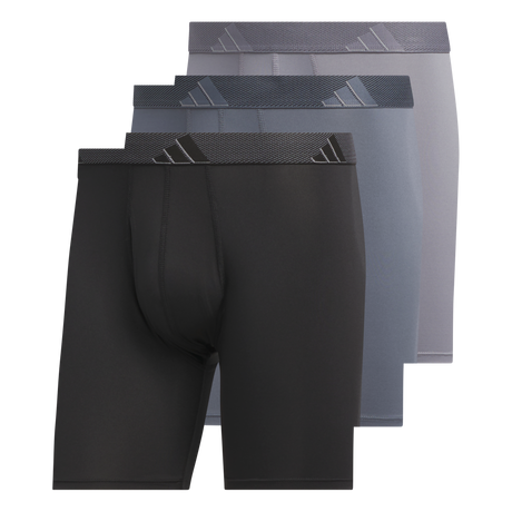 adidas Men's Microfiber 3-Pack Boxer Brief-1