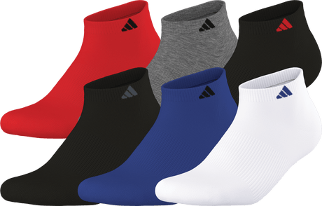 adidas Men's Athletic Cushioned 6-Pack Low Cut Sock-1