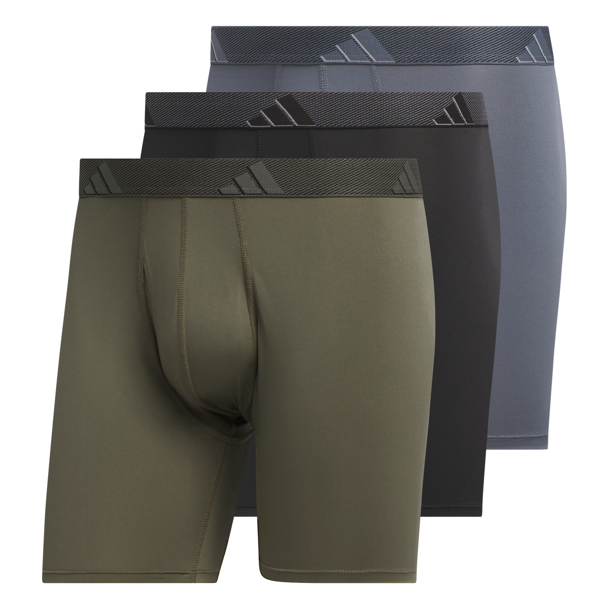 adidas Men's Microfiber 3-Pack Boxer Brief-1