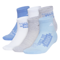 adidas Youth Cushioned Graphic 6-Pack Quarter Sock-1