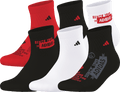 adidas Youth Cushioned Graphic 6-Pack Quarter Sock-1