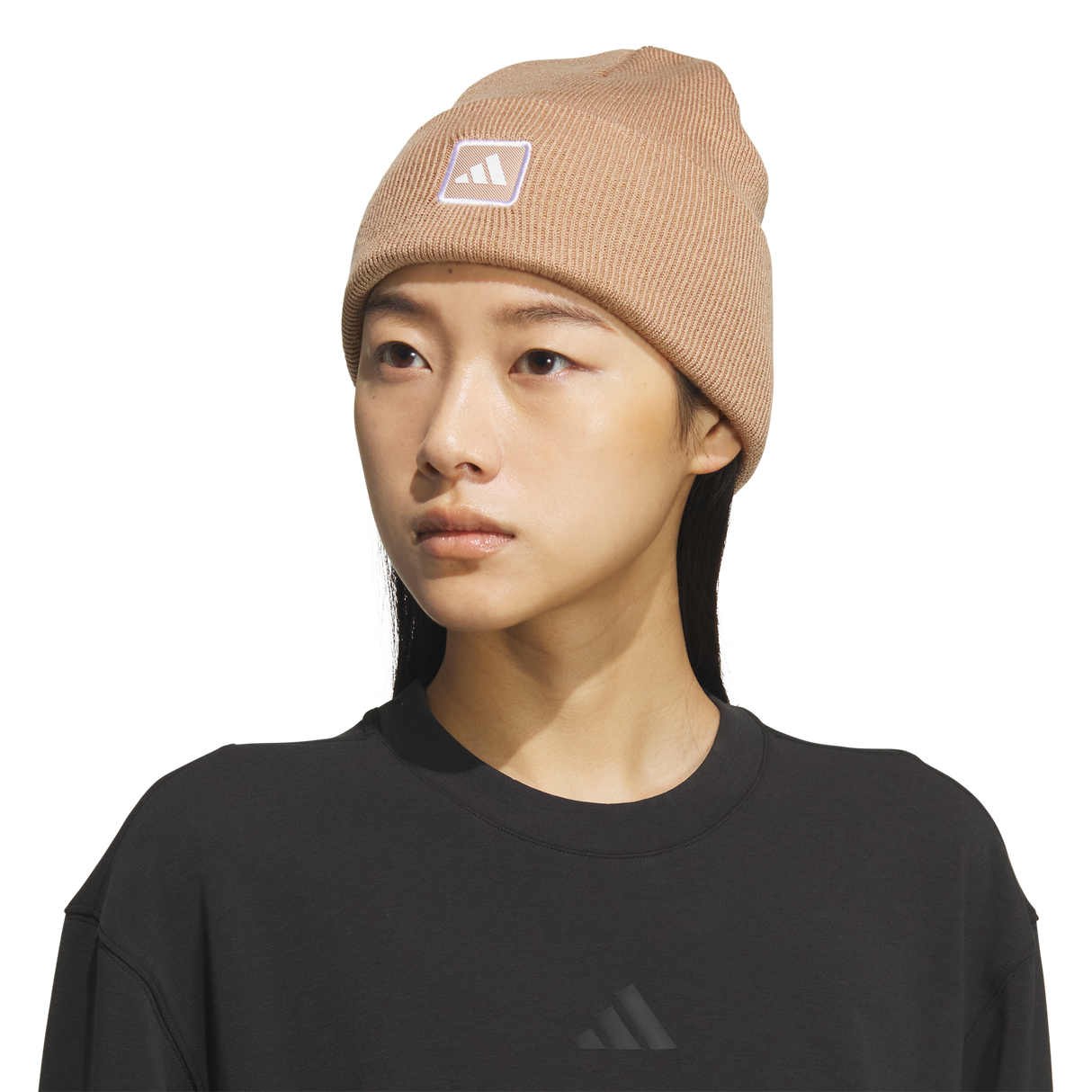 adidas Women's Performance Wide Cuff Fold Beanie-1