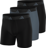 adidas Men's All Day Microfiber 3-Pack Boxer Brief-1