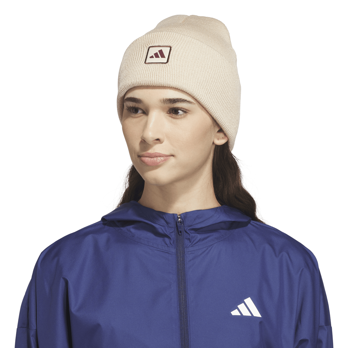 adidas Women's Performance Wide Cuff Fold Beanie-1