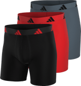 adidas Men's All Day Microfiber 3-Pack Boxer Brief-1