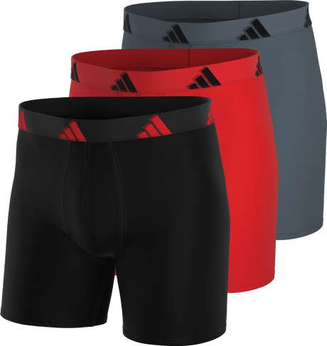 adidas Men's All Day Microfiber 3-Pack Boxer Brief-1