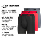 adidas Men's All Day Microfiber 3-Pack Boxer Brief-2