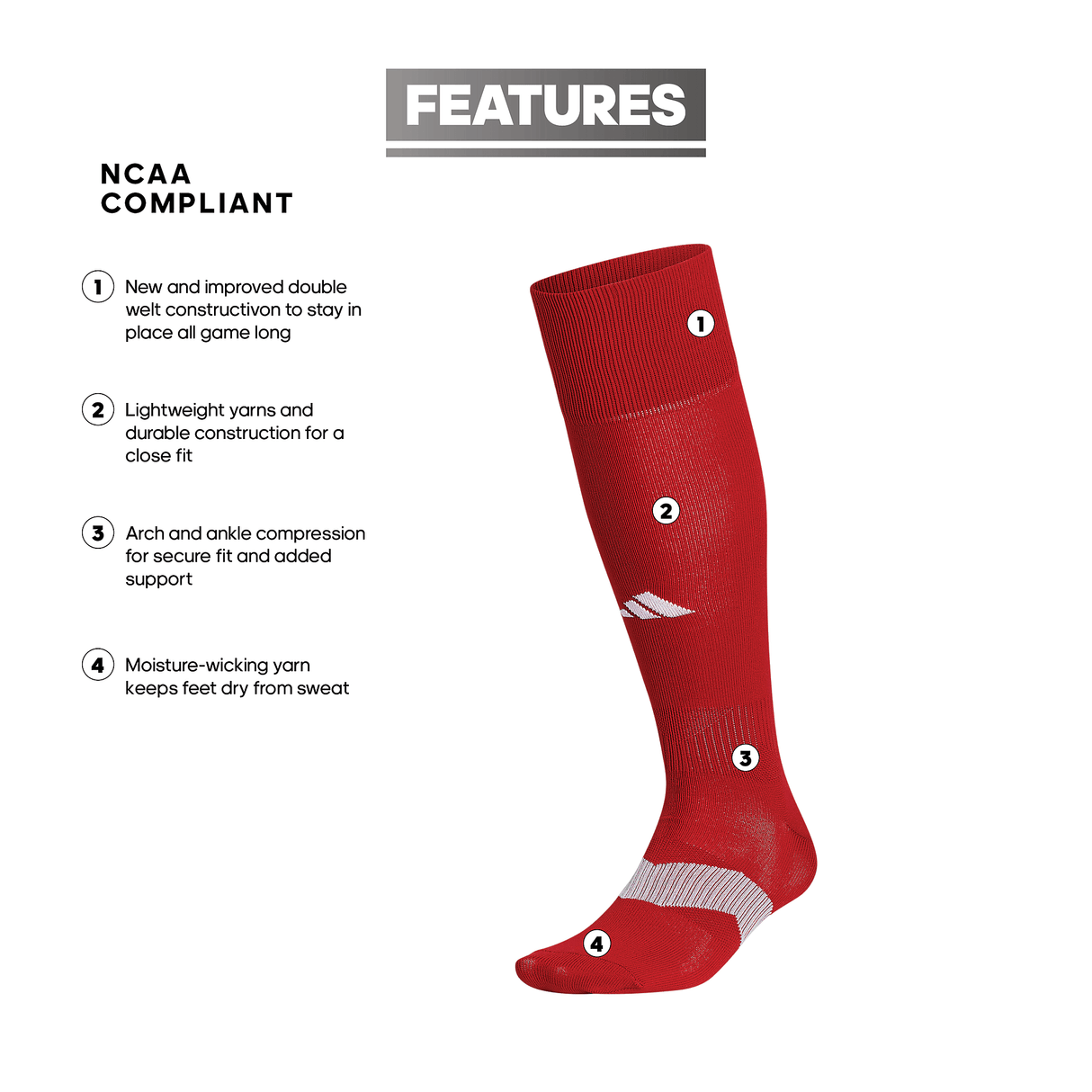adidas Metro 6 OTC Sock-2