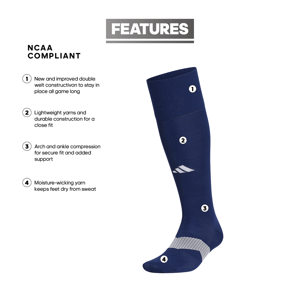 adidas Metro 6 OTC Sock-2