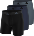 adidas Men's All Day Microfiber 3-Pack Boxer Brief-1
