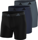 adidas Men's All Day Microfiber 3-Pack Boxer Brief-1