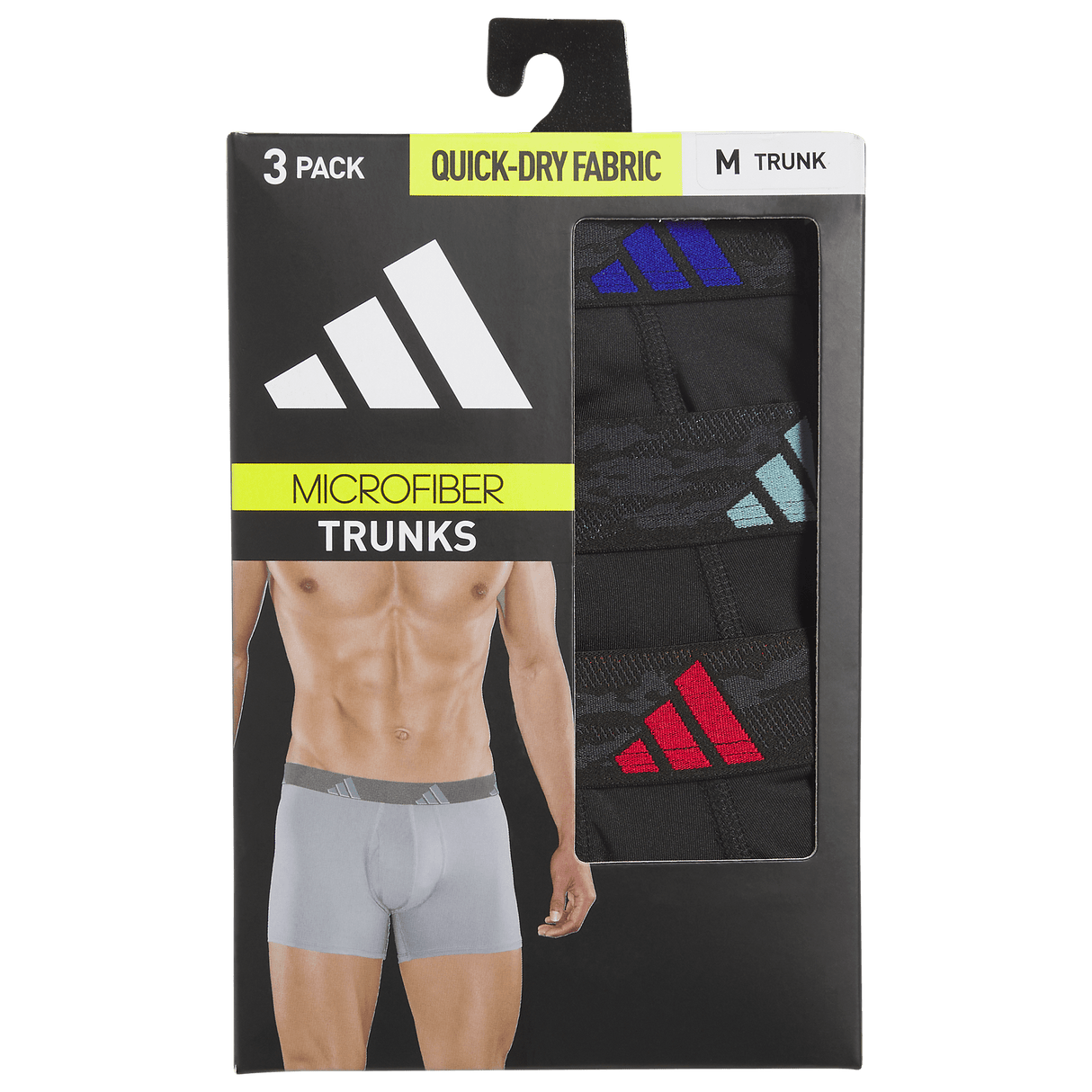 adidas Men's Microfiber 3-Pack Trunk-8