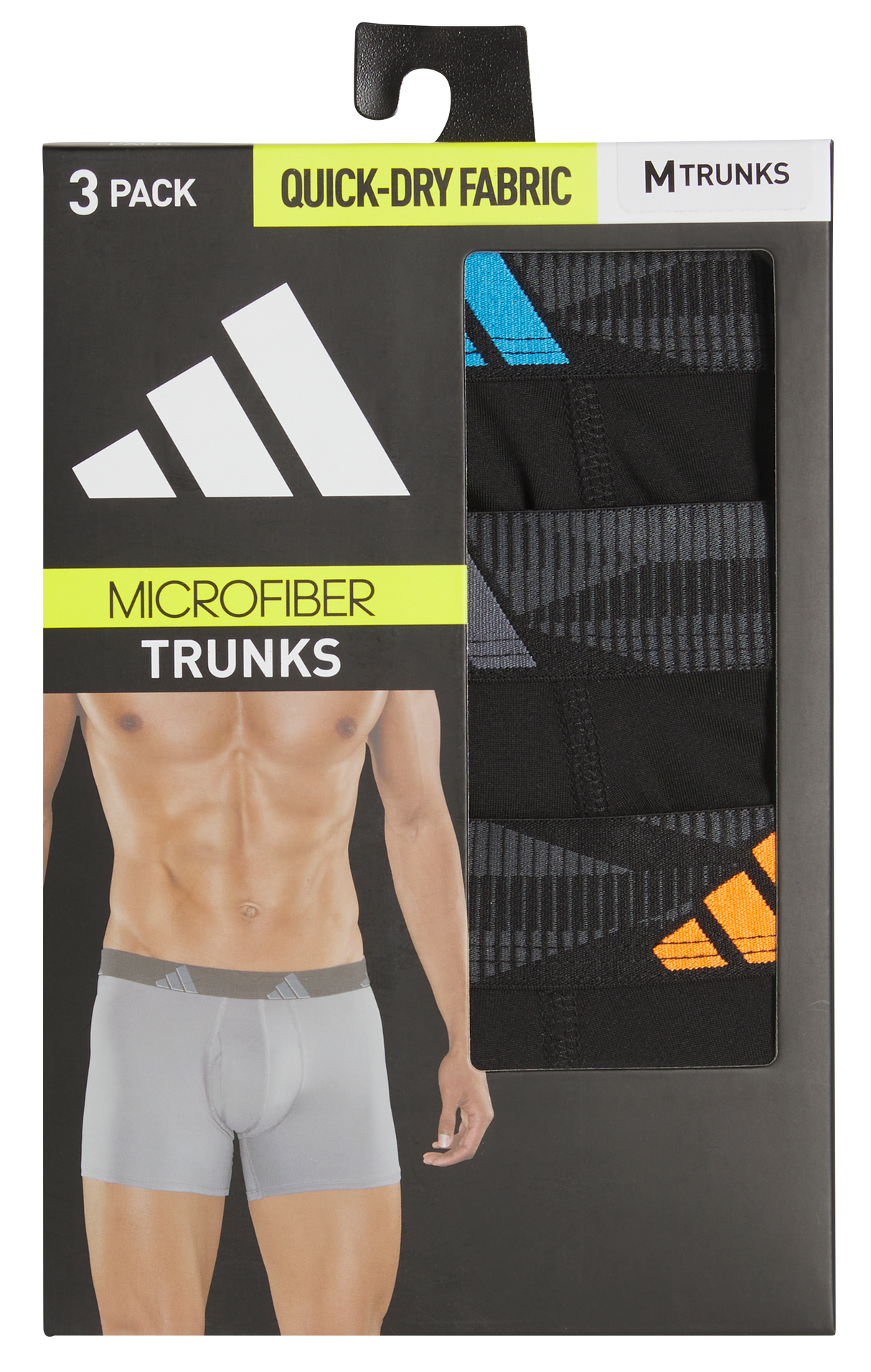 adidas Men's Microfiber 3-Pack Trunk-8