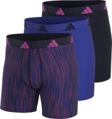adidas Men's All Day Microfiber 3-Pack Boxer Brief-1