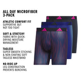 adidas Men's All Day Microfiber 3-Pack Boxer Brief-2