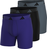 adidas Men's All Day Microfiber 3-Pack Boxer Brief-1