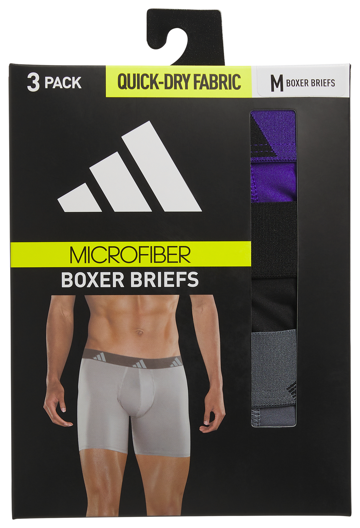 adidas Men's All Day Microfiber 3-Pack Boxer Brief-8