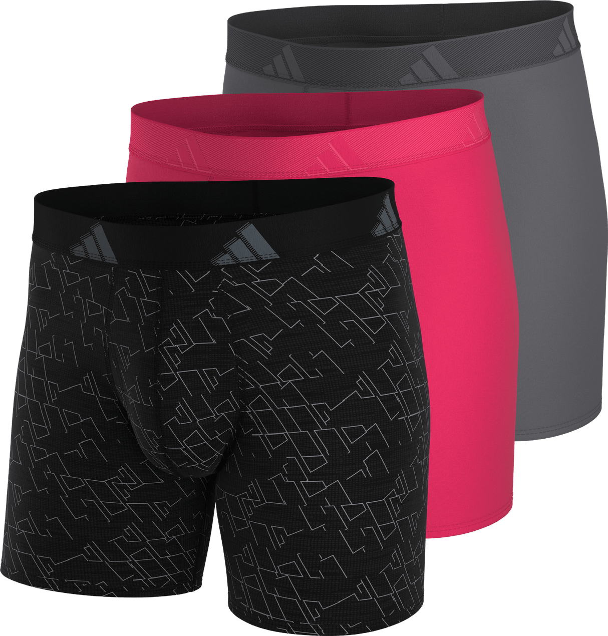 adidas Men's Microfiber 3-Pack Boxer Brief-1