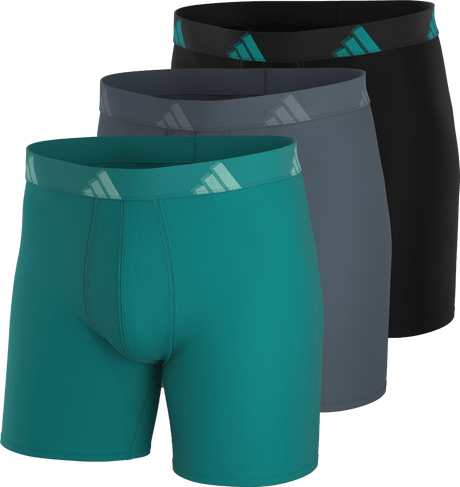 adidas Men's All Day Microfiber 3-Pack Boxer Brief-1