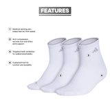 adidas Women's Cushioned 3.0 3-Pack Quarter Sock-2