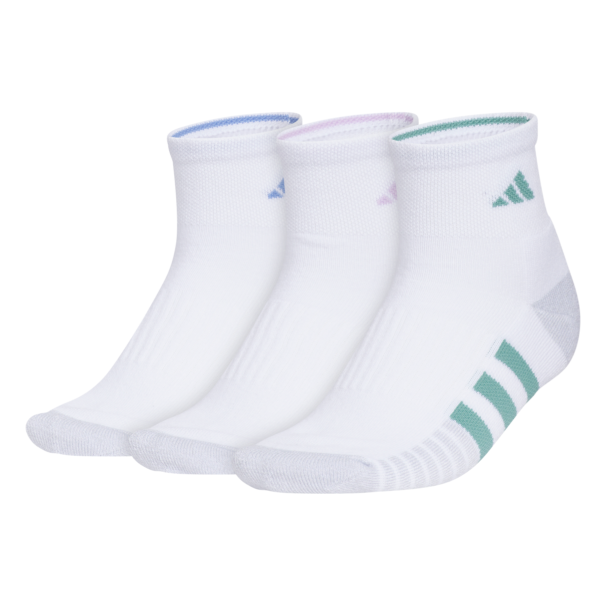 adidas Women's Cushioned 3.0 3-Pack Quarter Sock-1