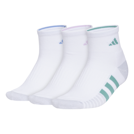 adidas Women's Cushioned 3.0 3-Pack Quarter Sock-1